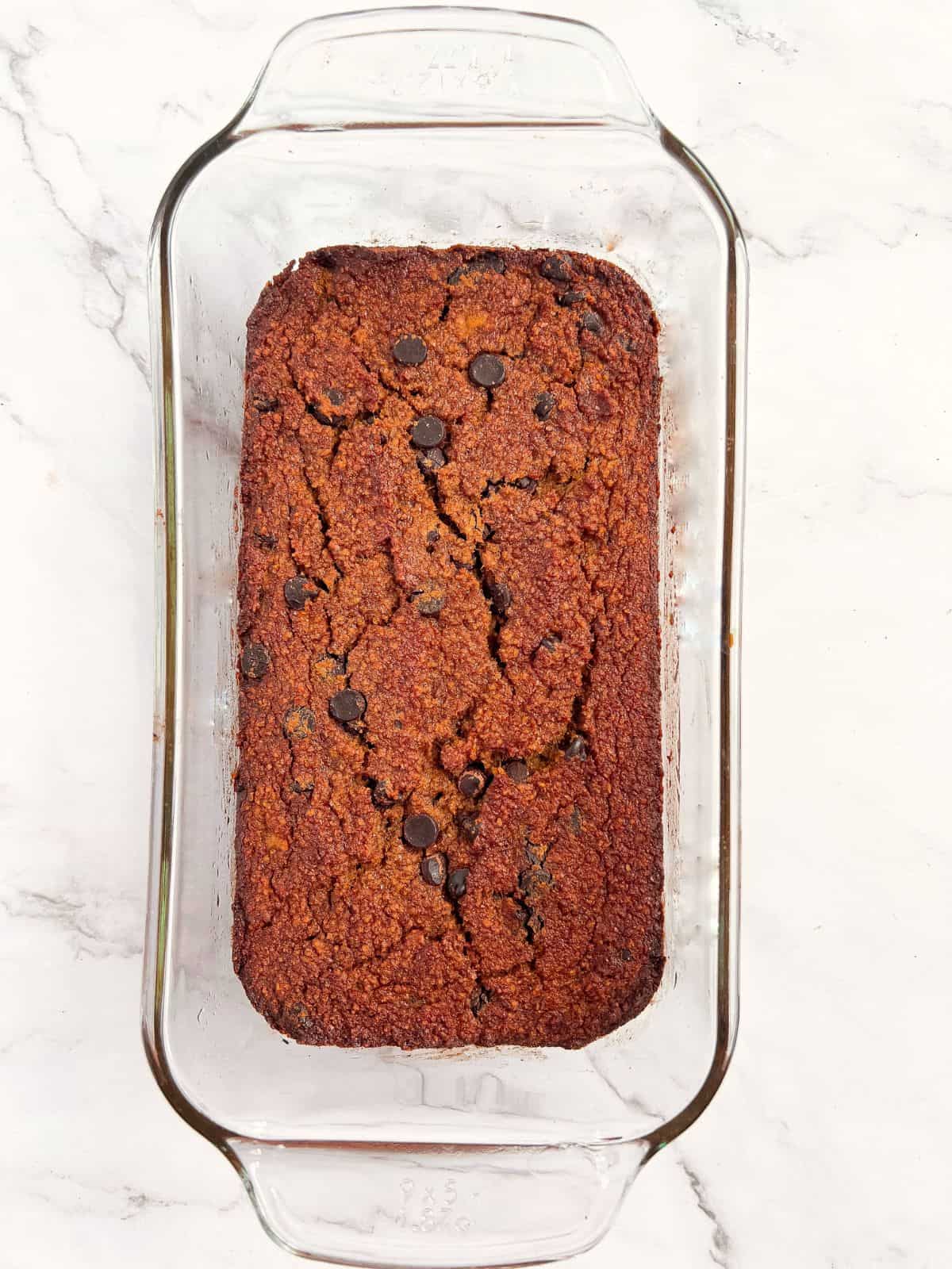 Paleo pumpkin banana bread loaf.