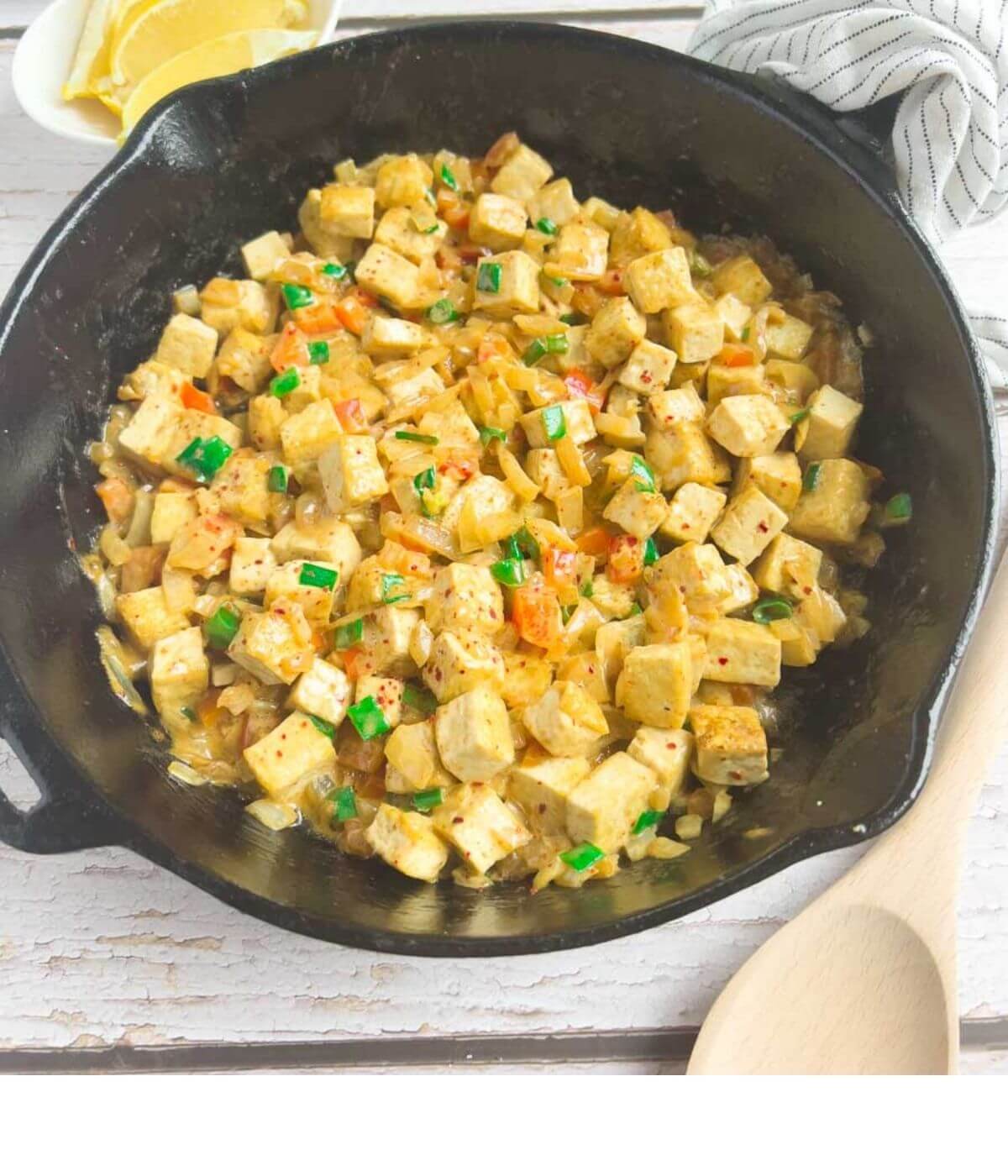 Ready to serve sisig tufo on the table.