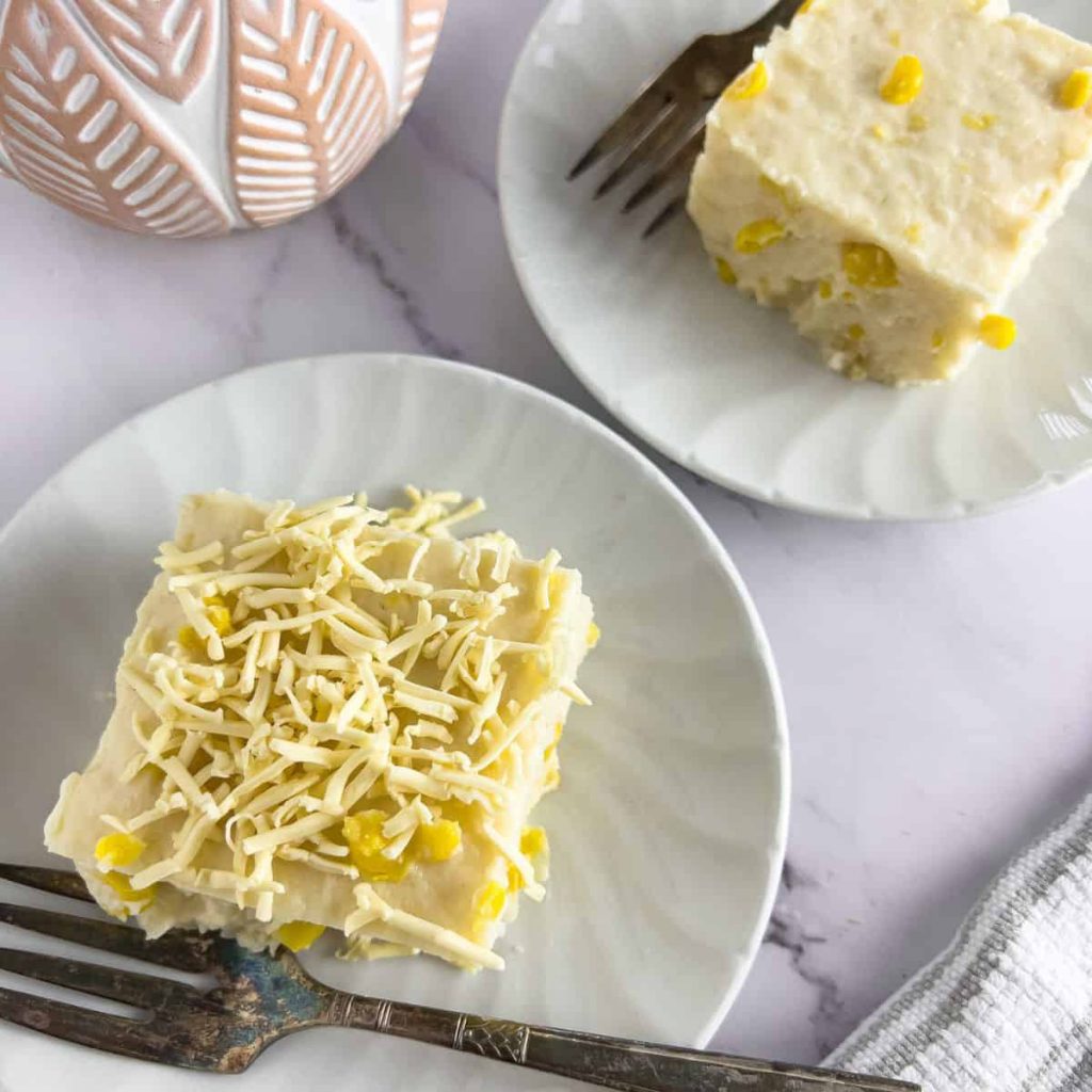 Maja blanca dessert on the table