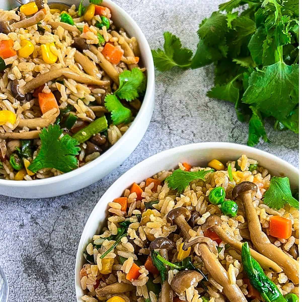 Fried rice on a bowl.