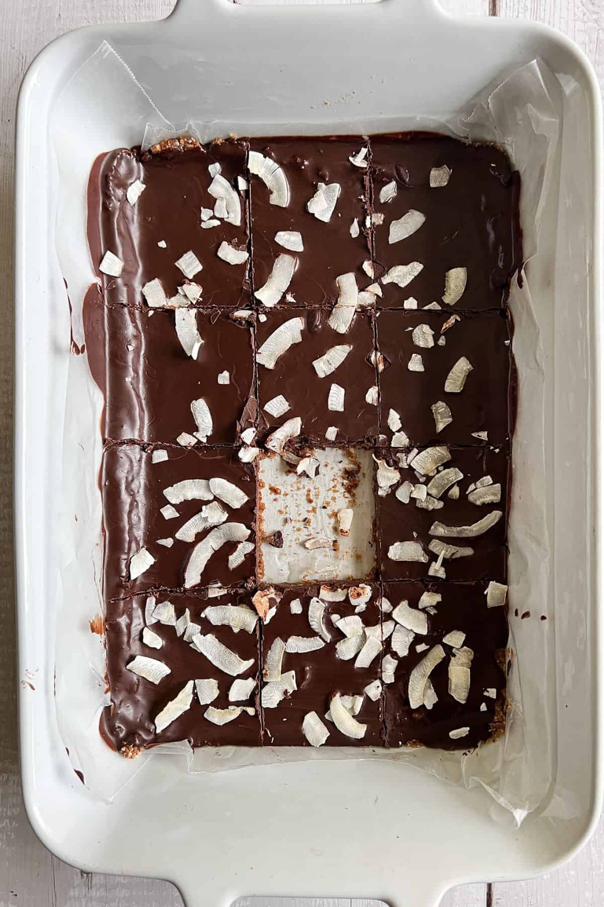 Finish dish of paleo protein bar.s.