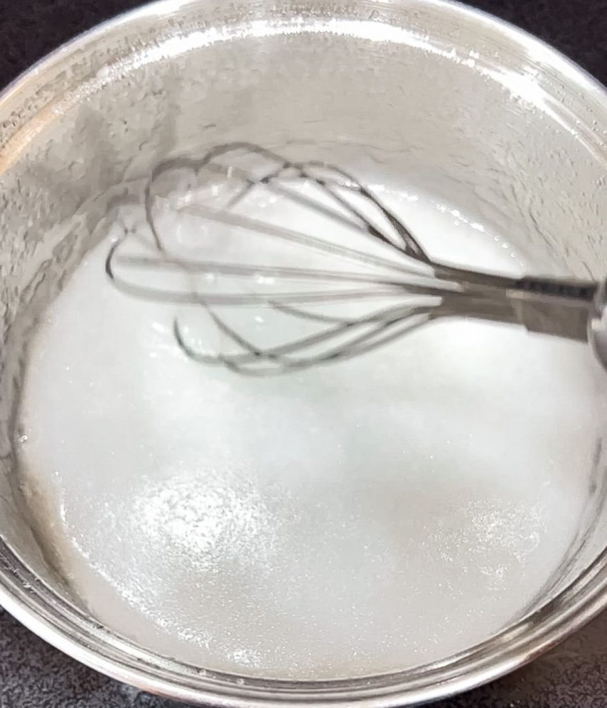 Glutinous rice flour paste.