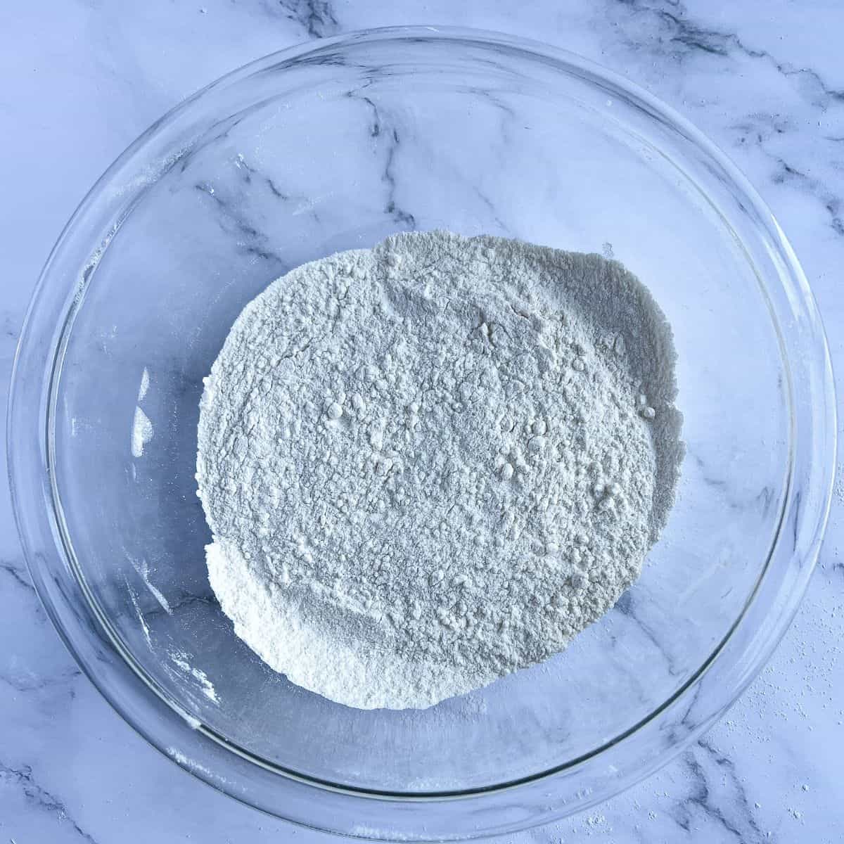 Dry ingredients for making puto cheese.