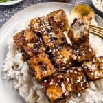Sweet Sticky Sesame Tofu