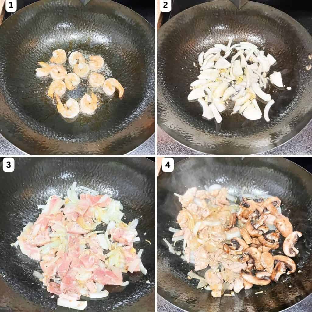 Instructions on how to cook chopsuey.